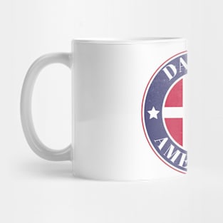 Proud Danish-American Badge - Denmark Flag Mug